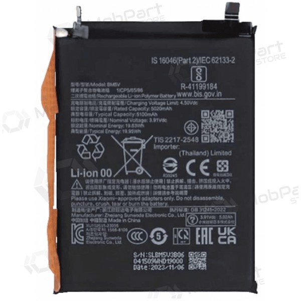 Xiaomi Redmi Note 13 Pro 5G, Poco X6 baterie, akumulátor (BM5V) (Premium)