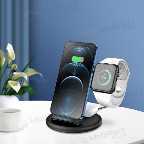 Nabíječka bezdrátový Dux Ducis C7 3in1 Phone, Apple Watch, Airpods 15W (černá)