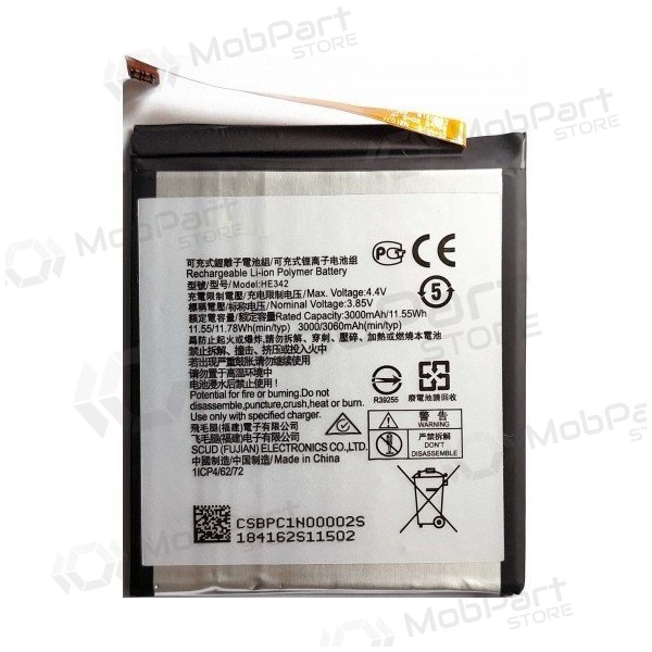 Nokia 6.1 Plus / 5.1 Plus / 7.1 baterie / akumulátor (TA-1095 HE342) (3060mAh)