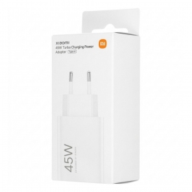 Telefonní nabíječka Xiaomi Turbo Charging Power Adapter BHR07SLEU 45 W USB-A PD bílá