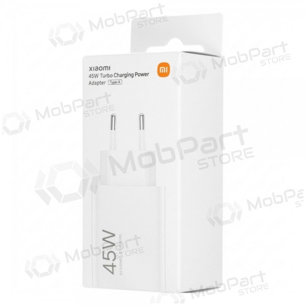 Telefonní nabíječka Xiaomi Turbo Charging Power Adapter BHR07SLEU 45 W USB-A PD bílá