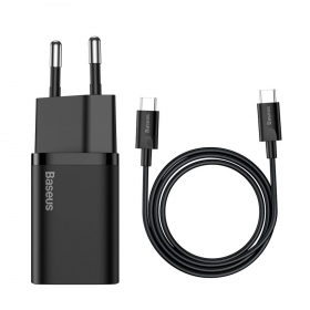 Nabíječka buitinis Baseus Super Si 25W + Type-C 1.0m černá TZCCSUP-L01