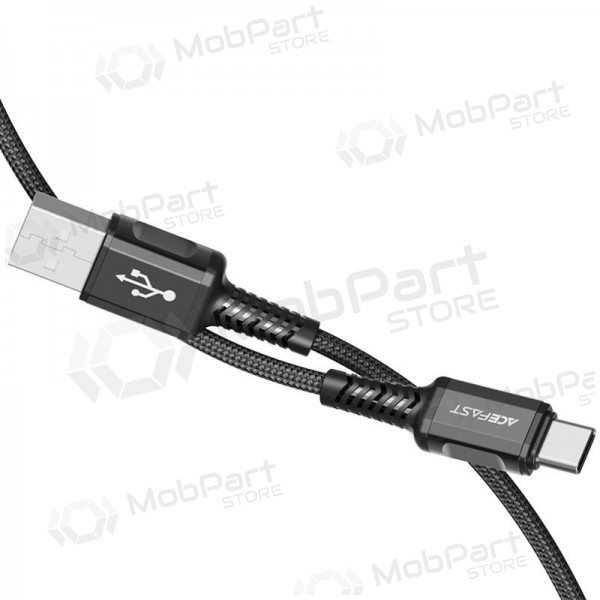 USB kabel Acefast C1-04 USB-A to USB-C 1.2m černá