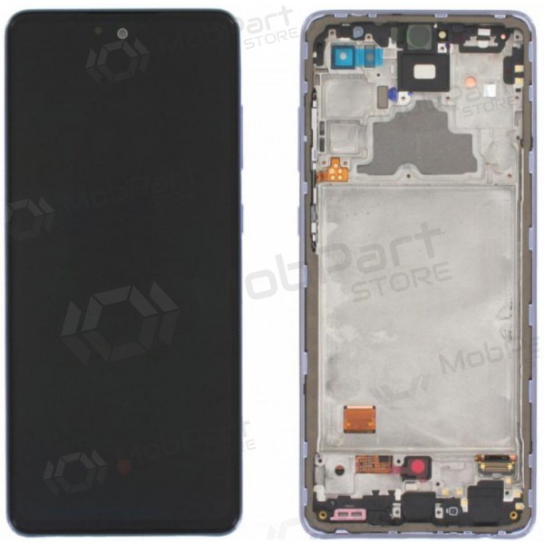 Samsung A725 A72 4G / A726 5G 2021 displej (fialový) (s rámečkem) (servisní balení) (originální)