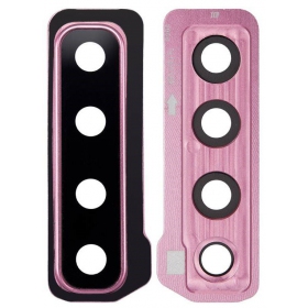 Samsung Galaxy A9 2018 sklo kamery (s rámem) (růžový)