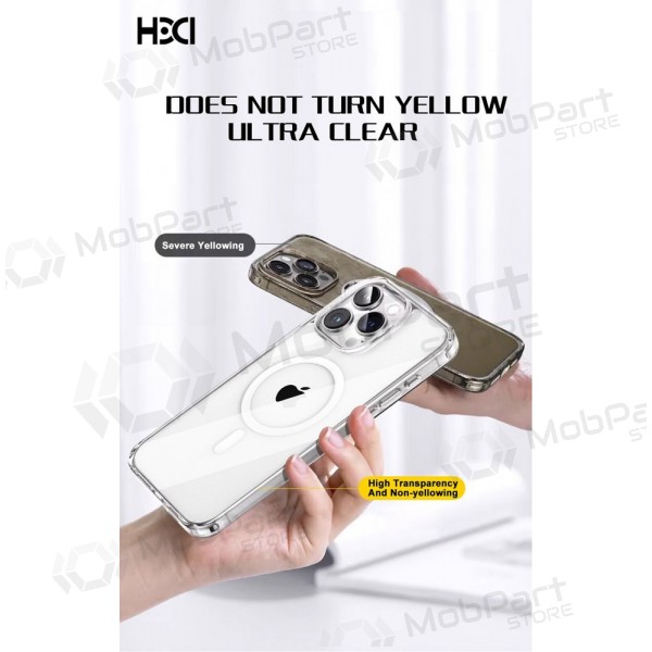 Apple iPhone 15 Pro obal - HDD Clear MagSafe Case (průhledný)