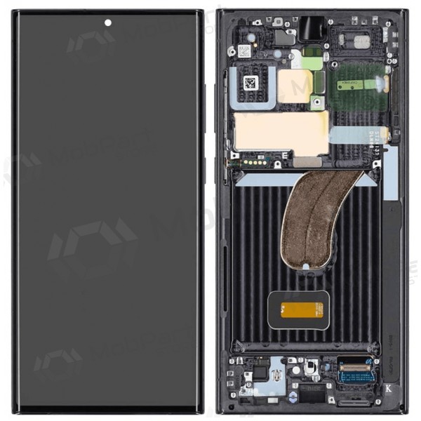 Samsung Galaxy S23 Ultra displej (černá) (s rámem) (OLED)
