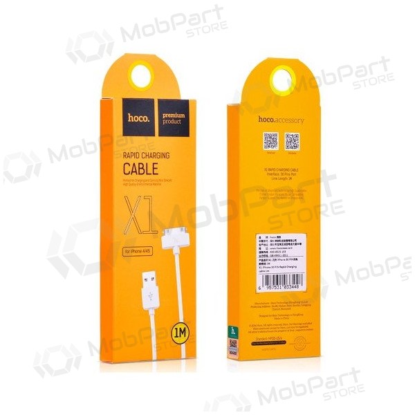 USB kabel HOCO X1 iPhone 30-pin 1.0m (bílý)