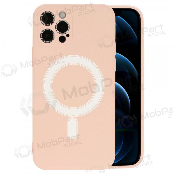Apple iPhone 12 Pro Max obal - MagSilicone (písková barva)