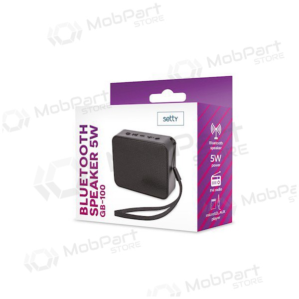 Bluetooth přenosný horní reproduktor Setty Speaker W5r (černý)
