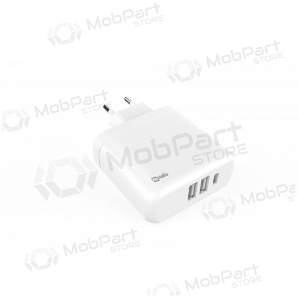 Nabíječka BeHello USB-C 45W PD + 2 USB (bílý)