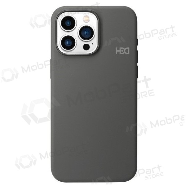 Pouzdro / kryt HDD Silicone MagSafe Case Apple iPhone 15 tamsiai šedá