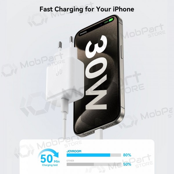 Nabíječka Joyroom JR-TCF24 USB-C PD30W bílý