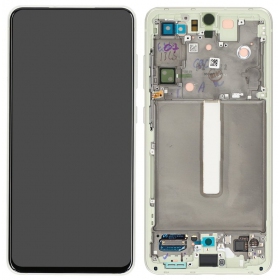 Samsung Galaxy S21 FE 5G displej (alyvinis) (s rámem) (originál)