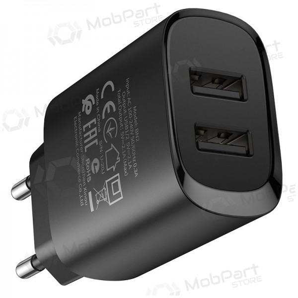 Nabíječka Borofone BN2 2xUSB 2.1A (černá)