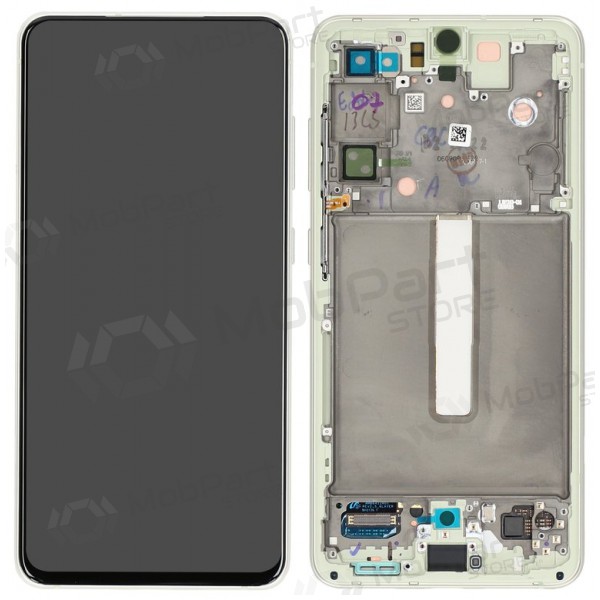 Samsung Galaxy S21 FE 5G displej (alyvinis) (s rámem) (originál)