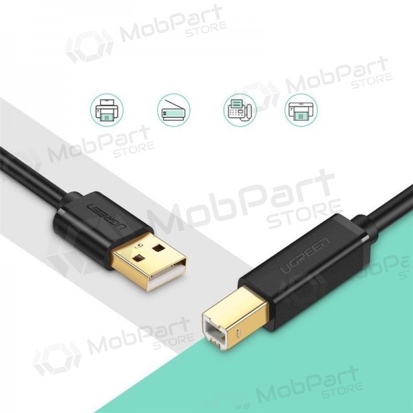 USB kabel pro tiskárny Ugreen US135 USB-A na USB-B 3 m černý
