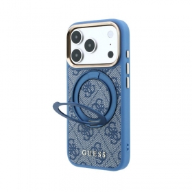 Apple iPhone 18 Pro obal - Guess PU 4G Ring Stand MagSafe