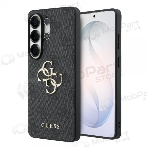 Obal na Samsung Galaxy S26 Ultra - Guess PU 4G Metal Logo (šedý)