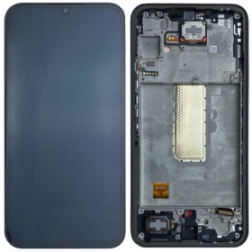 Samsung Galaxy A34 5G displej (grafitas) (s rámem) (originál)