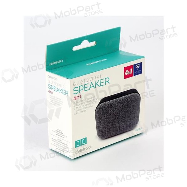 Bluetooth přenosný horní reproduktor OMEGA OG58 (MicroSD, handsfree, AUX, FM) (černý)