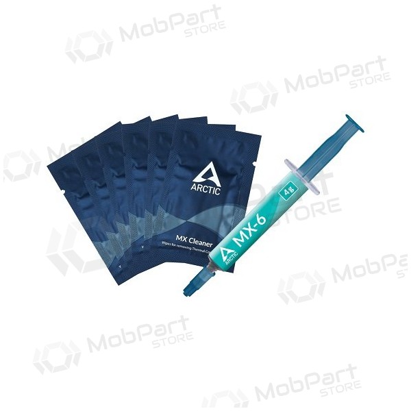 Termální pasta ARCTIC MX-6, 4g  su 6ks. MX šluostėm