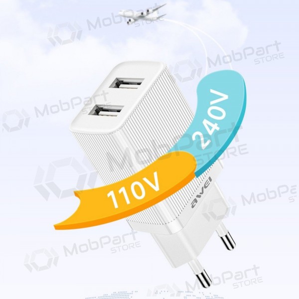 Nabíječka Awei C15-EU 2xUSB-A 10W bílý
