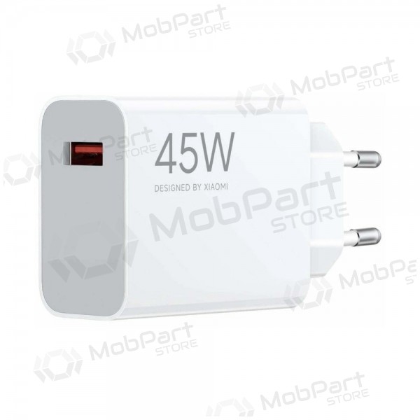 Telefonní nabíječka Xiaomi Turbo Charging Power Adapter BHR07SLEU 45 W USB-A PD bílá
