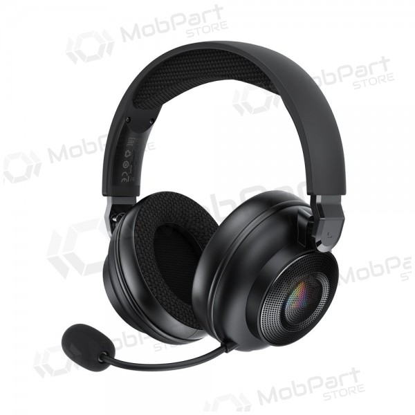 Bezdrátová sluchátka Acefast H15 Gaming přes hlavu s mikrofonem USB-C černá