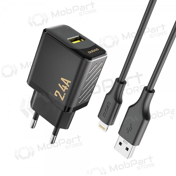Nabíječka telefonu Dudao A23L 12 W USB-A s kabelem USB-A na Lightning 1 m černá
