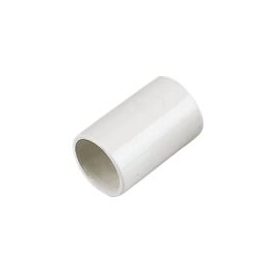 Tiesus sujungimas 25mm vamzdžiams su išplatintu galu, bílý (150)