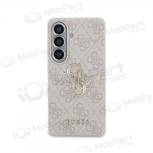 Samsung Galaxy S26 obal - Guess PU 4G Metal Logo (růžový)