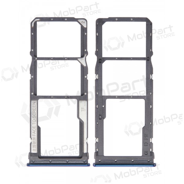 Držák SIM karty Xiaomi Redmi Note 8, Redmi Note 8 2021 (modrý)