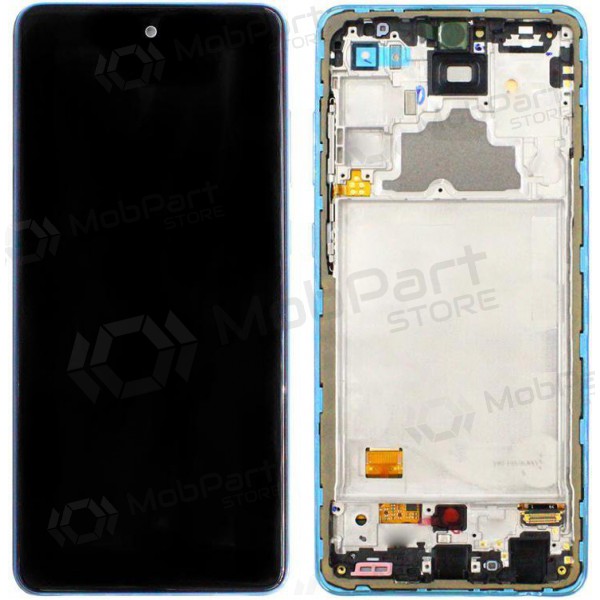 Samsung Galaxy A72 displej (modrý) (s rámem) (originál)