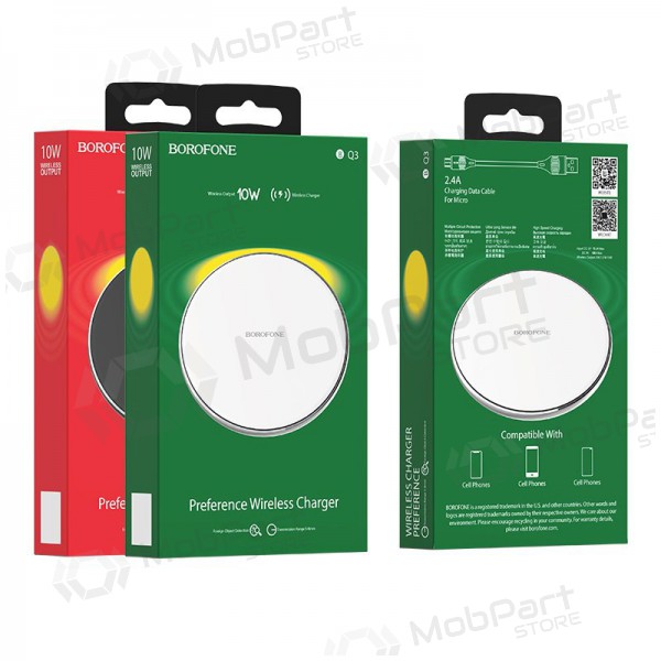 Nabíječka bezdrátový Borofone BQ3 (10W) (černá)