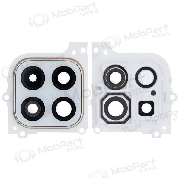 Samsung Galaxy A22 5G sklo kamery (bílý) (s rámem)