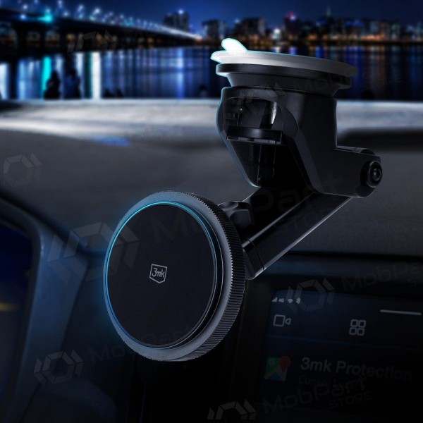 Držák telefonu do auta s bezdrátovým nabíjením 3MK Car MagCharger 15 W na palubní desku.