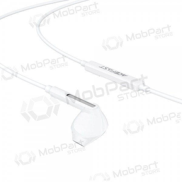 Kabelová sluchátka Acefast L14 USB-C bílá