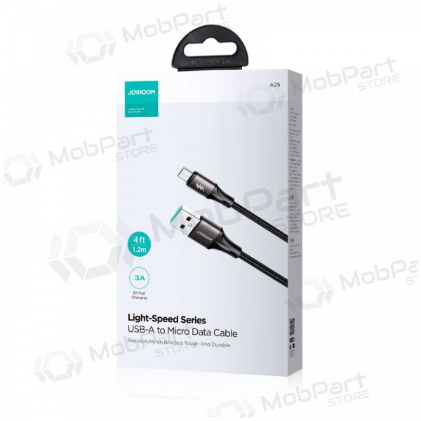 USB kabel Joyroom SA25-AM3 USB to MicroUSB 3A 1.2m černá