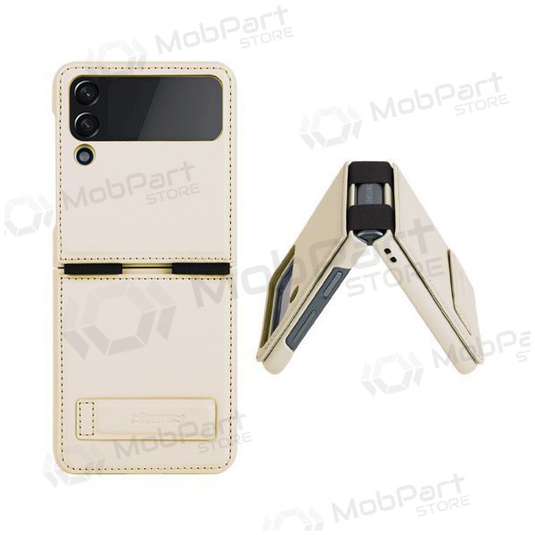 Obal Samsung Galaxy Z Flip4 - Nillkin Leather (zlatý)