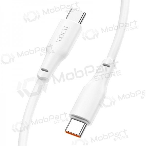 USB-C kabel Hoco X93 USB-C na USB-C 1 m 100 W bílý