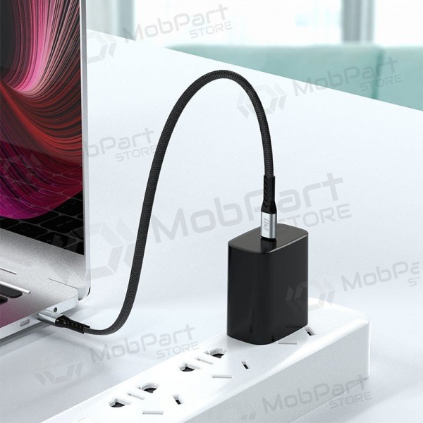 USB-C kabel Dudao L10C USB-C na USB-C 0.23 m 100 W černý