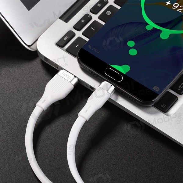 USB kabel HOCO U72 lightning 1.2m silicone bílý
