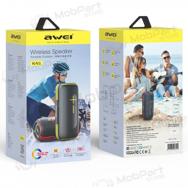 Bluetooth přenosný reproduktor Awei KA5 20W černá