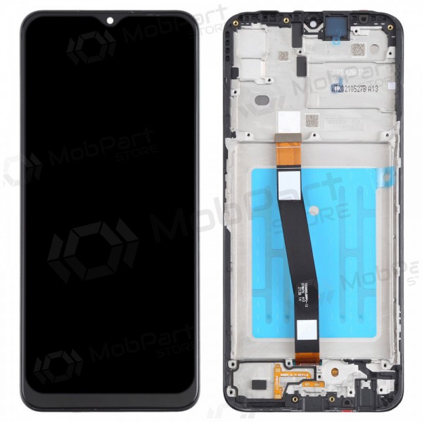 Samsung Galaxy A22 5G displej (černá) (s rámem) (originál)