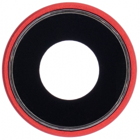 Apple iPhone XR sklo kamery (červené) (s rámem)