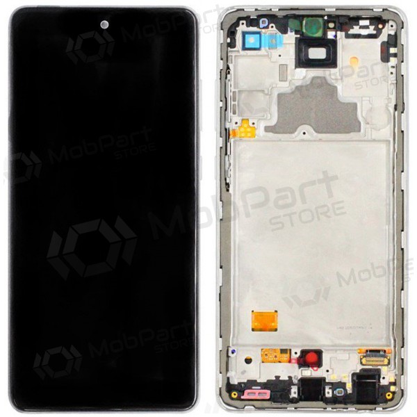 Samsung A725 A72 4G / A726 5G 2021 displej (bílý) (s rámem) (service pack) (originál)