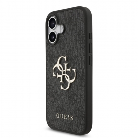 Obal na Apple iPhone 17 - Guess PU 4G Metal Logo
