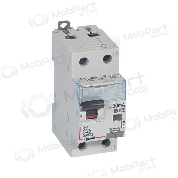 Proudový chránič s automatickým jističem Legrand 411053 (C, 32A, 2P, 30mA, 230V)