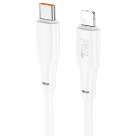 Lightning kabel Hoco X93 USB-C na Lightning 2 m PD 20 W bílý